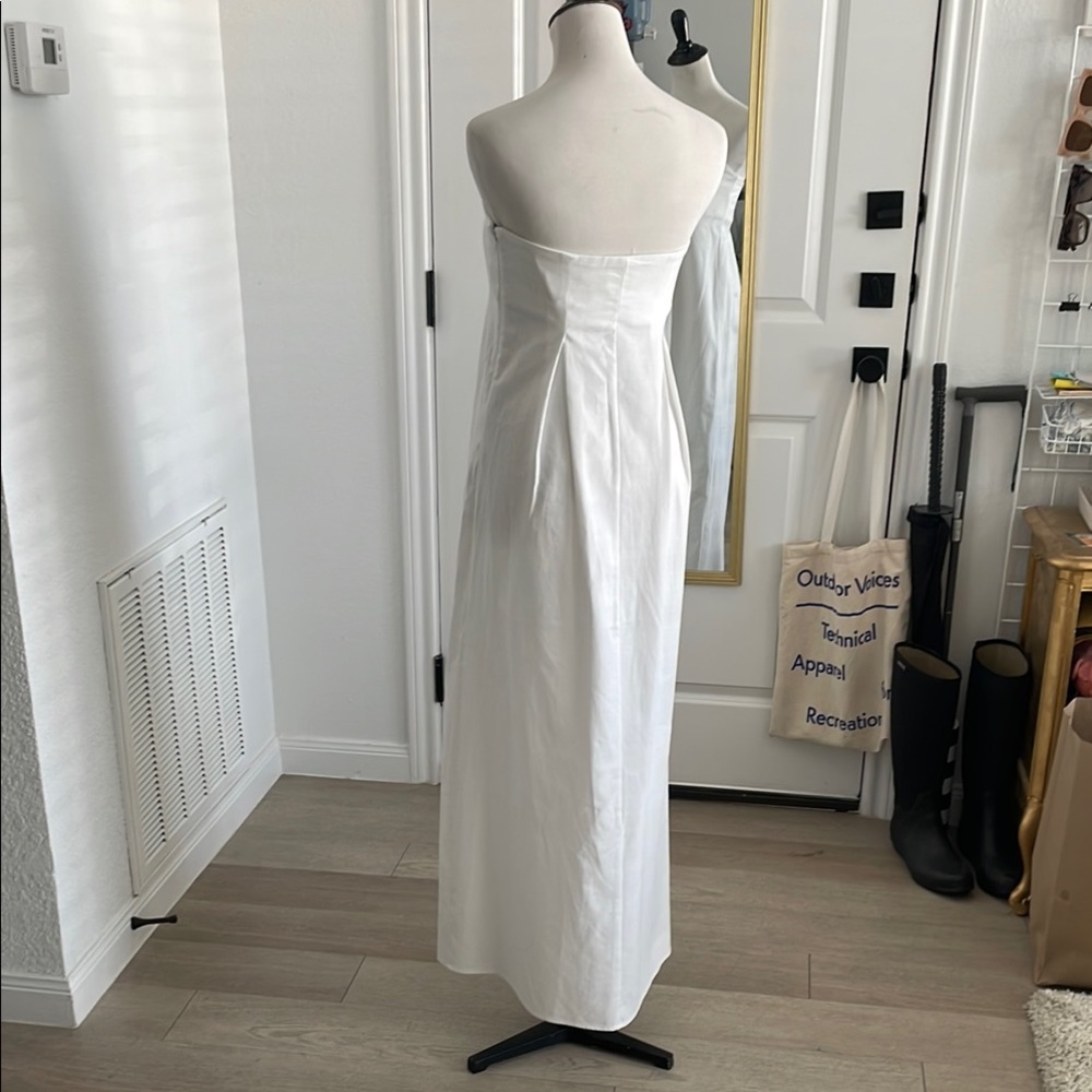 Future Collective White Strapless Maxi Dress - Picture 3 of 5